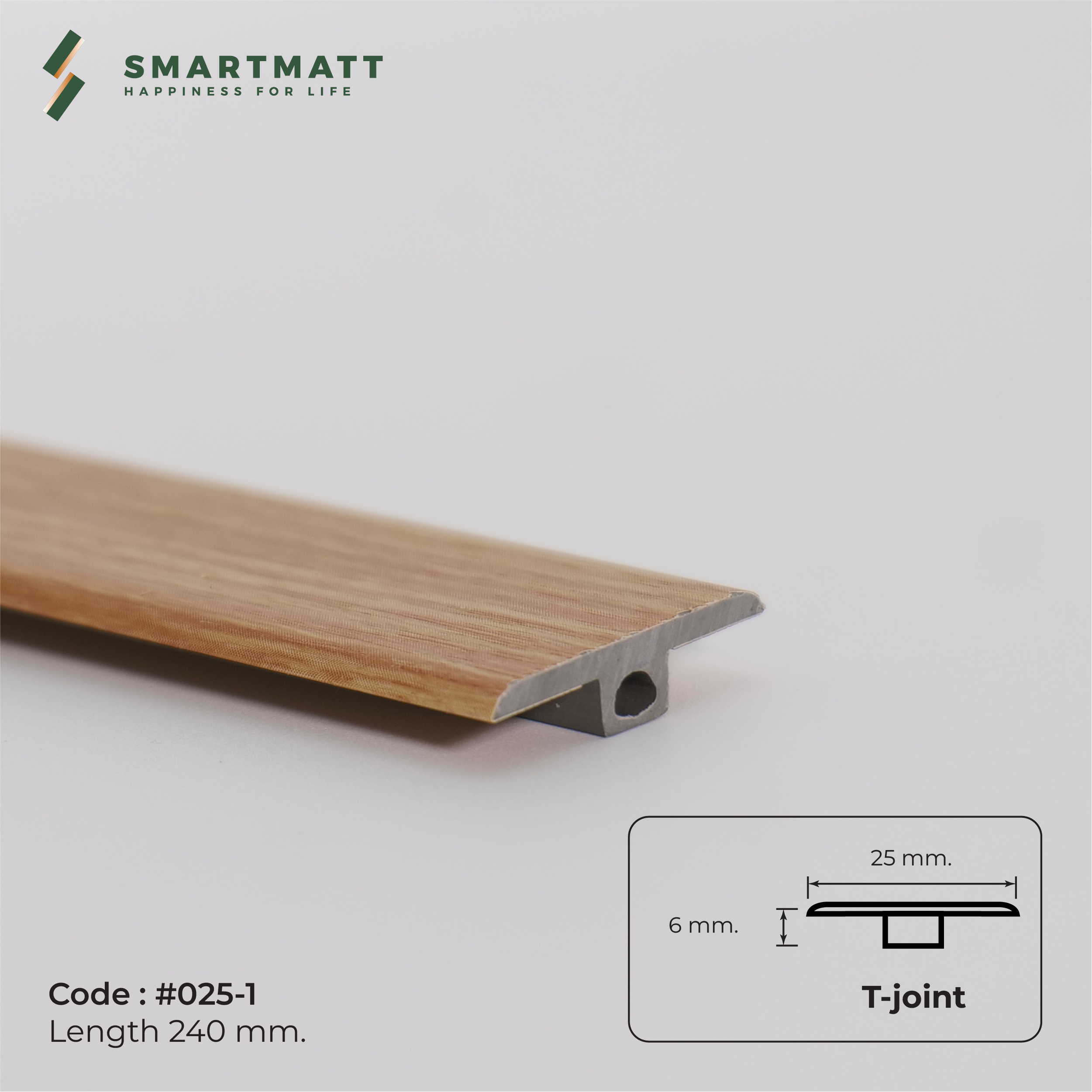 ตัวจบระดับเดียวกัน(T-Joint) สี TM-025-1