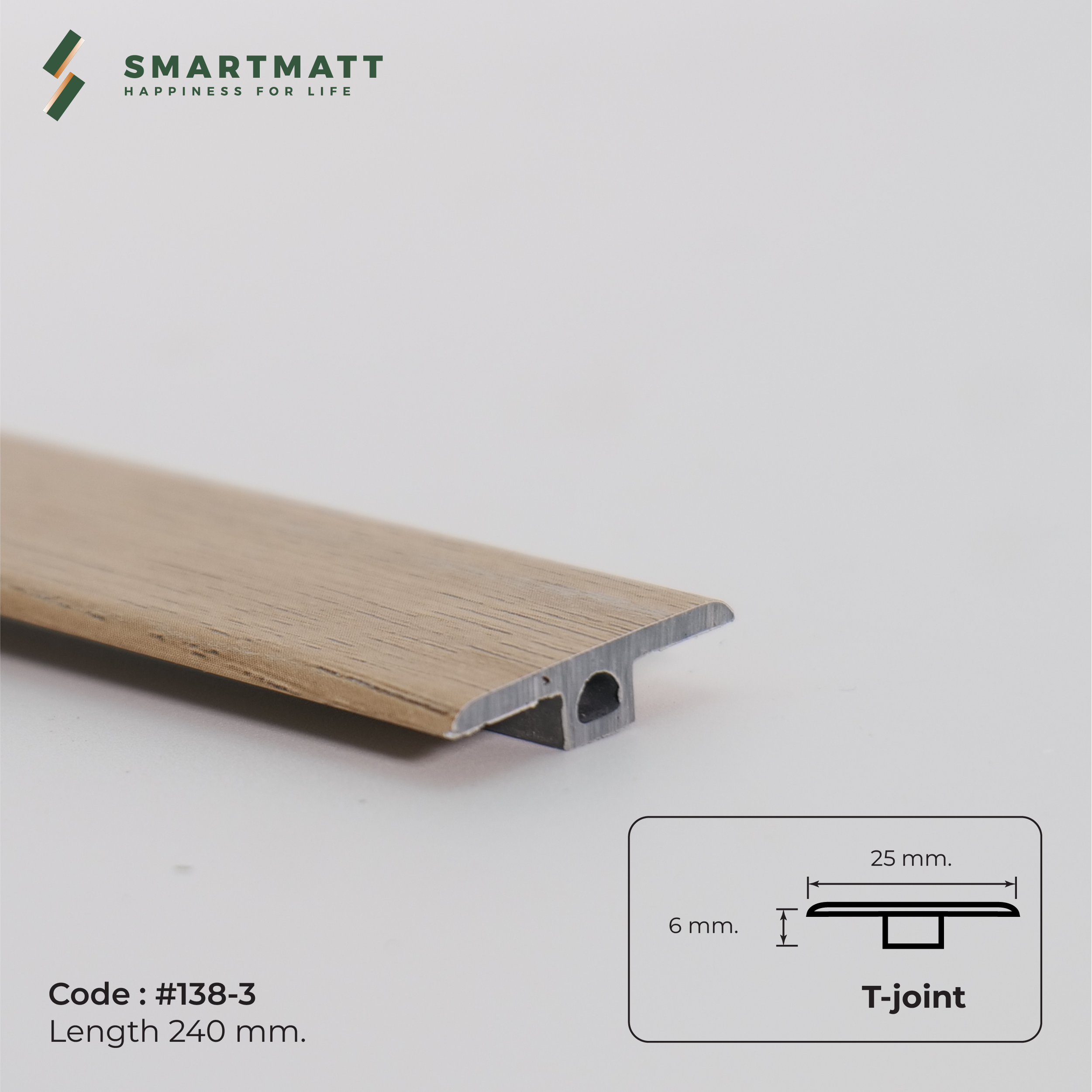 ตัวจบระดับเดียวกัน(T-Joint) สี TM-138-3